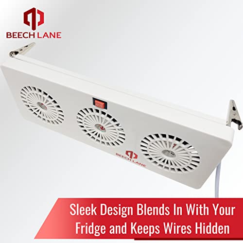 Beech Lane 12V Refrigerator Evaporator Fin Fan, Attaches Directly To Fridge Evaporator Fins, Prevents Ice Buildup And Creates Cold Air, Wired Connection For Constant Power #TOP6