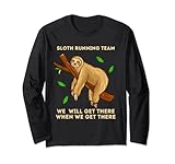 Photo Gallery bradipo running team marathon runner divertente regalo di allenamento maglia a manica Photo Gallery bradipo running team marathon runner divertente regalo di allenamento maglia a manica