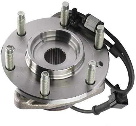 Miniatura 6 de MOSTPLUS Buje de rodamiento de rueda delantera y conjunto de cojinete 513188 Compatible para GMC Chevy 2002-2009 con ABS 6 Lug