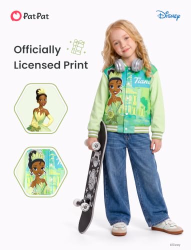 Image of Disney Girl & Boy Varsity Bomber Jacket Fall Sweatshirt Toddler to Big Kid