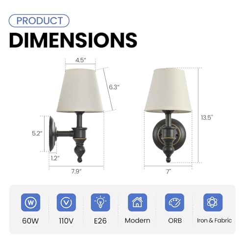 Smeike LW010-2PK Wall Sconces Set Of 2 thumb #4