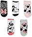 Disney Women's Minnie Mouse 5 Pack No Show Socks