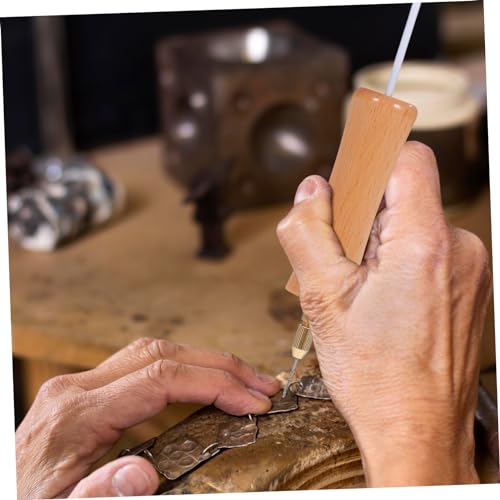 Outils rotatifs perceuse à résine manuelle NUOBESTY avec kit forets de précision pour bijoux - 3