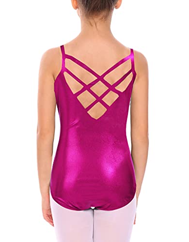 Kidsmian Little Girls  Camisole Leotard with Cross Straps Back Dance Ballet Gymnastics