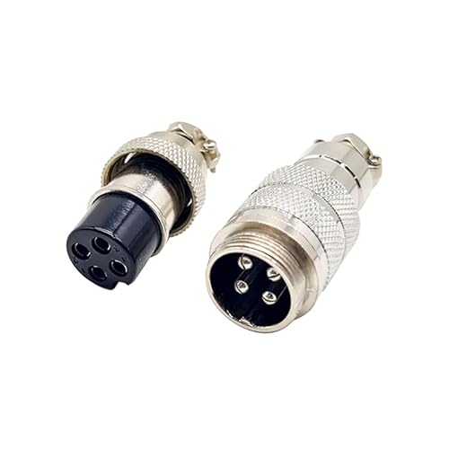 Elecbee GX20 4 polig Luftfahrt Verbindungskabel GX20 Stecker Buchse gerade, GX20 4 Pin Aviation Connector Kabel wasserdicht