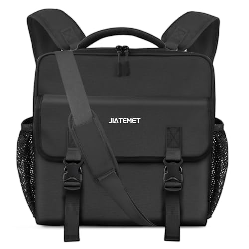 3 Ring Zipper Binder Bag for 700+ Sheets Capacity Detachable Backpack Straps & Shoulder 14 Inch Laptop for and OfficeBlack