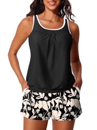 Image of Summer Mae Womens Tankini Swimsuits Two Piece with Pockets Bathing Suits