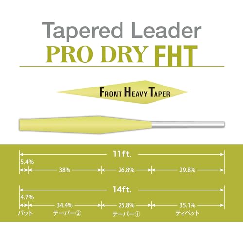 Varivas TL-43 Harris Tapered Leader Pro Dry FHT 14ft 3X miniatura 4