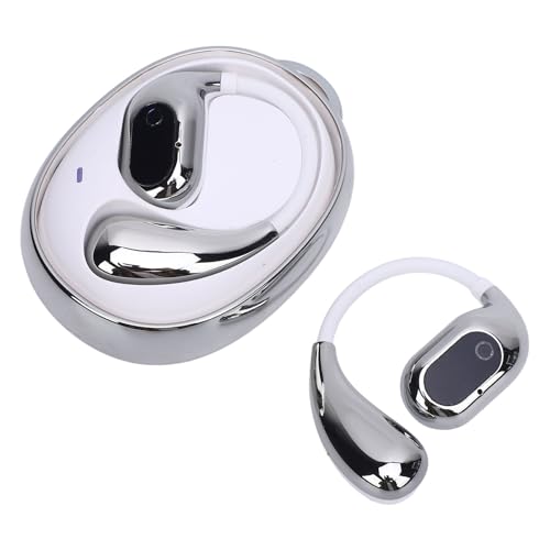 AI Language Translator Earbuds, w Czasie Rzeczywistym 4-w-1 Przekłady Douszne 144 Języki i Akcenty, Urządzenie Tłumaczeniowe do Nauki Biznesu Podróży (białe srebro)
