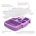Bentgo® Kids Prints Tray with Transparent Cover - Reusable, BPA-Free, 5-Compartment Meal Prep Container with Built-In Portion Control for Healthy Meals At Home & On the Go (Mermaid Scales)