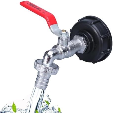 Rubinetto Di Scarico IBC, Adattatore Da 3/4 Di Pollice, Valvola A Sfera In Ottone S100x8 Accessori Per Cisterna Di Raccolta Dellacqua Piovana 87960773