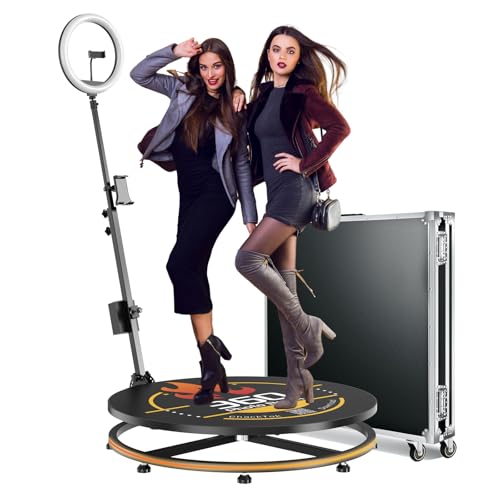JIYANG 360 Photo Booth Machine with Flight Case,360 Photo Booth