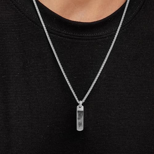 3UMeter Custom Picture Necklace with Eyes Personalized Eyes Necklace for Women Men Engraving Photo Pendant Necklace for Couples Unique Jewelry Idea for Valentines Anniversary Birthday Christmas Gifts4