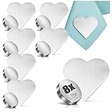 com four® 8X Poids pour Nappe, Fixations Magnétiques en Acier Inoxydable, Pinces Lourdes pour Maintien Stable en Jardin et Terrasse