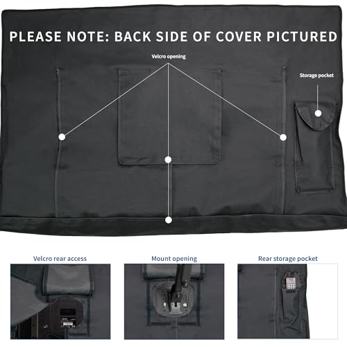 VIVO Flat Screen TV Cover Protector for 65 to 70 inch Screens, Designed for VIVO’s Electric Ceiling Mount MOUNT-E-FD70, Outdoor, Weatherproof, Water Resistant, COVER-FD65 by VIVO - Image 4