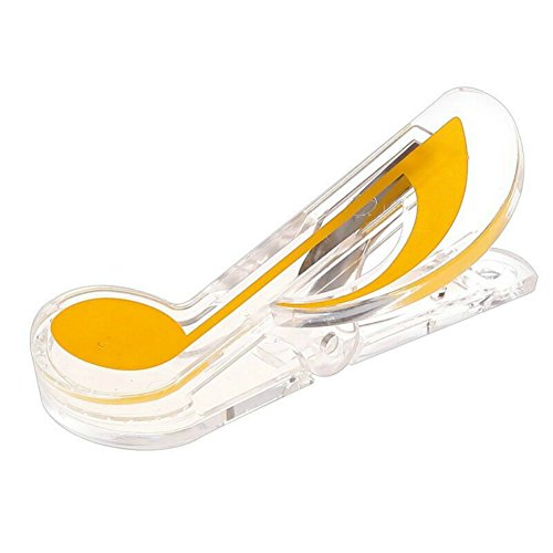 WANDIC 10 Pcs Music Note Shape Music Sheet Clip, Mixed Color Plastic Book Page Clip Notes Stationery Files Archive Folder Instrumental Tool - Thumbnail 3