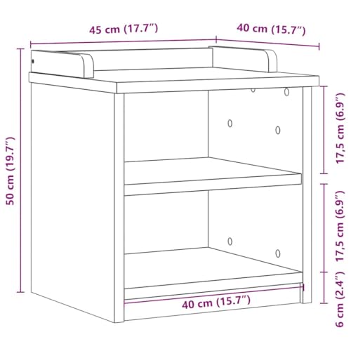 Banc de couloir peu encombrant meuble de rangement en pin massif