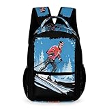 Cross-country Skiing Travel Backpack Casual Daypacks Lightweight Shoulder Bag with Pockets