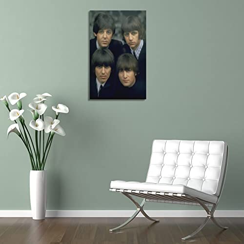 SHUPSY The Beatles – Poster décoratif sur toile – Impression moderne pour chambre à coucher – 40 x 60 cm - Les Beatles, Paul McCartney, John Lennon, RIngo Starr, George Harrison SHUPSY The Beatles - Poster décoratif sur toile - Impression moderne pour chambre à coucher - 40 x 60 cm – Image 6