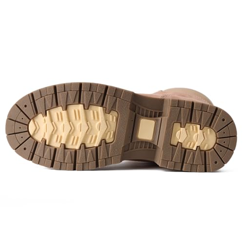 ANJOUFEMME Combat Work Hiking Boots for Women - Ladies Casual Waterproof Outdoor Boots, Walking Hiking Shoes, Backpacking Boots3