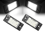 Beneges 2 Pcs Xenon White LED License Plate Light Compatible with 2003-2010 Cayenne, 2004-2010 Touareg, 2001-2005 Passat, 2006-2009 Golf 5D, 2009-2014 Tiguan 1J5943021A