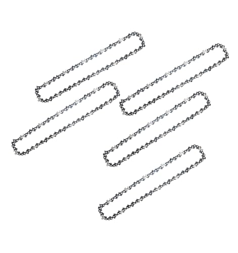 Wrneaoch 5 pièces Chaine de Tronconneuse 8 pouces, Chaine Tronconneuse Avec Guide Meule 45 Drive Links, ChaîNes Tronçonneuses pour la Coupe du Bois, Branches...
