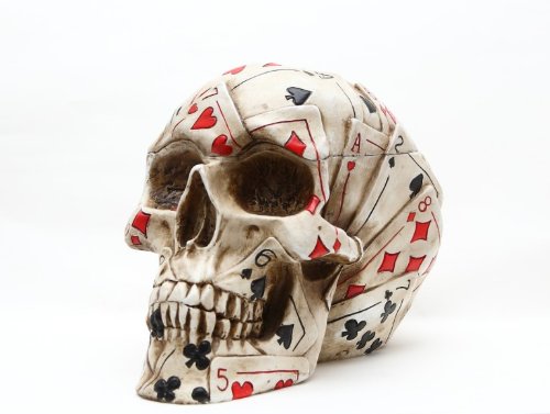 Poker Skull pudełko do przechowywania / pojemnik karty do gry według prywatnej marki