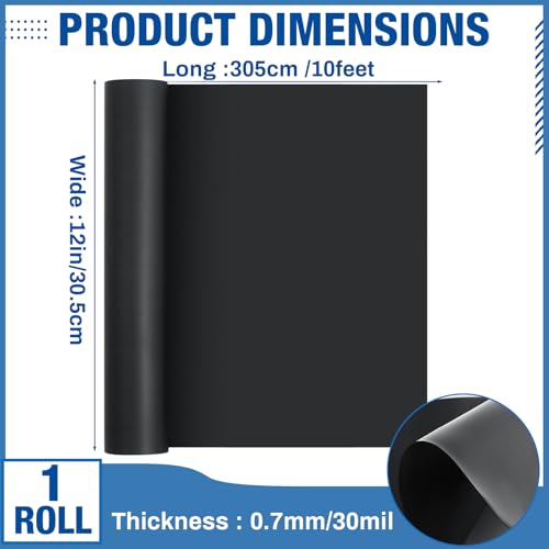 Image of Amylove 12 inch x 10 ft Extra Large Magnetic Sheets for Crafts Non Adhesive 30 Mil Flexible Sheets for Die Cuts Arts Crafts Refrigerator and Metal Cutting Die Storage
