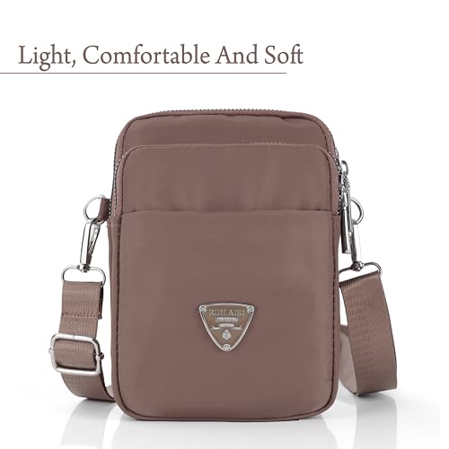 Image of J I Women's Small Cross-Body Phone Bag Stylish Mobile Cell Phone Holder Pocket Purse Wallet Sling Bag Mini Shoulder Bags