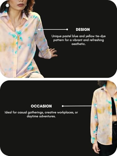 Image of GRECIILOOKS Shirts for Women - Korean Style Long Sleeve Oversized Button Down | Plus Size Workwear Top for Office & Casual Wear