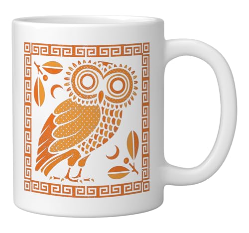 Taza Cerámica Búho De Atenea De Grecia 11oz miniatura 2