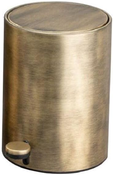 System Pedallı Antik Çöp Kovası 3 Lt Antik Renk 265X203X203 Mm