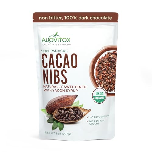 Alovitox Cacao Nibs With Organic Yacon Syrup | Healthy Protein