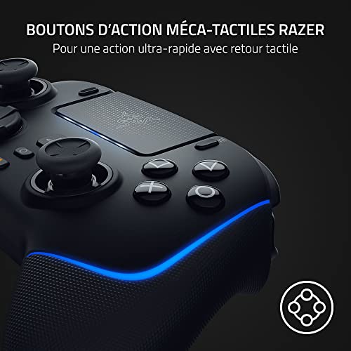 Razer Wolverine V2 Pro - Manette de jeu sans fil pour consoles PS5 et PC (HyperSpeed Wireless, Mecha-Tactile Action Buttons, 8-Way Microswitch D-Pad, HyperTrigger) Noir
