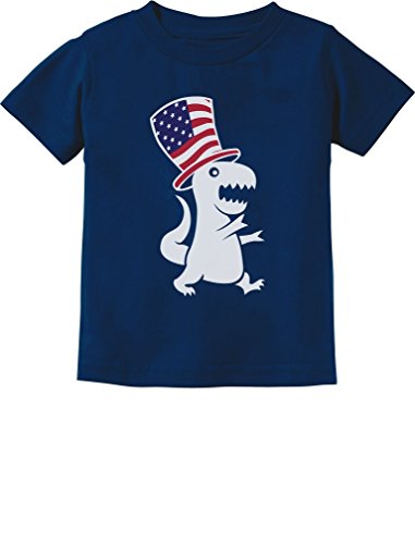 Trex Dinosaur American Flag Boys 4Th Of July Shirt Toddler Kids Patriotic Shirts 3T Navy #TOP14