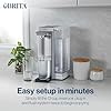 Brita Hub Instant Powerful Countertop Water Filter System, 12 Cup Water Reservoir, Includes 6 Month Carbon Block Filter, White, ‎87340C