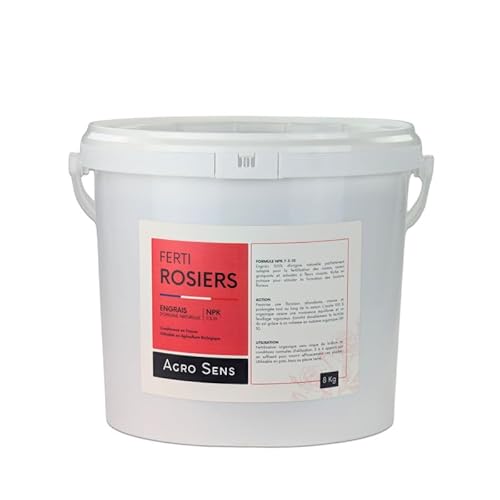 Engrais rosiers et arbustes à fleurs - Agro Sens - Seau 8 kg
