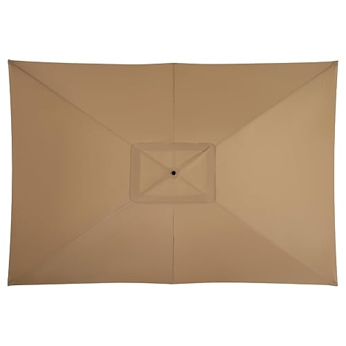 6.5X10FT Rectangular Patio Umbrella Replacement Canopy Outdoor Garden Table Umbrella