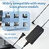 48V Power Adapters Compatible with Cisco Phone 8800, 9900 Series, Compatible with 8811, 8841, 8845, 8851, 8861, 8865, 8961, 9971, 9951.48V 917mA Power Adapters Replace Parts with Power Cord #1