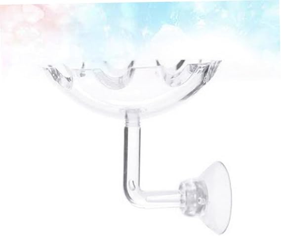 Shrimp Food Basin Acrylic Feeder Bowl High Transparency Crystal Material Aquarium Feeding Dish for Freshwater and Marine Shrimp Tanks