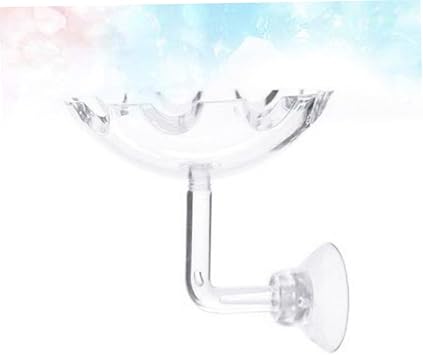 Shrimp Food Basin Acrylic Feeder Bowl High Transparency Crystal Material Aquarium Feeding Dish for Freshwater and Marine Shrimp Tanks