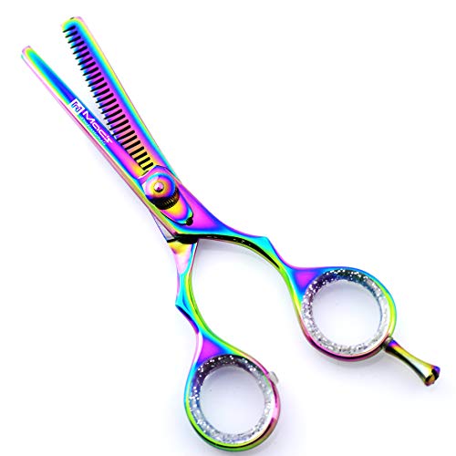 Macs Professional Titanium Barber Scissor Razors Edge Hair Cutting 5 Pcs Set 6.25" Barber Shears W/ 6.25" Texturizing/Thinning Shears Made Of Japanese Stainless Steel With Black Leather Case-15029 #TOP4