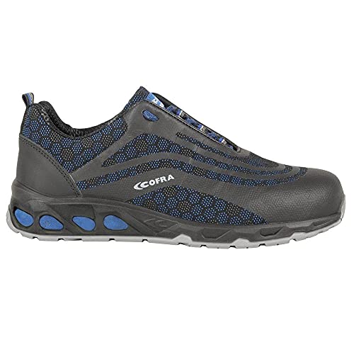 COFRA 73120-002 Root S3 SRC - Scarpe Antinfortunistiche, Misura 45, Colore: Nero/Blu