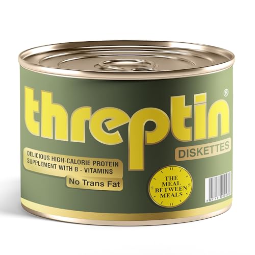 Image of Threptin Protein Diskettes| Healthy Snacks for Men and Women - 275g, High Protein Diskette enriched, Essential Vitamins, Minerals and Antioxidant -Vanilla Flavor|100% Veg