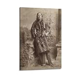 Altes Foto des Indianer-Kriegers, Comanche-Häuptling 