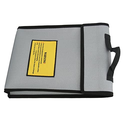 Fireproof And Explosion-Proof Gray Lipo Battery Safe Bag - Lightweight Protection For Garage And Factory Use #TOP1