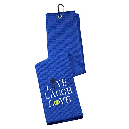 G2Tup Tennis Towels For Women Men Live Laugh Love Funny Tennis Player Themed Towel Gift (Live Laugh Love) #TOP4