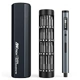 ANXTECH Mini Electric Screwdriver Set 3.7V, 62 in 1 Precision Screwdriver Set, Cordless Screwdriver Rechargeable with 60 Bits, Power Repair Tool Kit for rc Car, Phone, Camera, Laptop