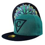 Capiche – Capiche [99+ Designs] Dunkelgrüner Snapback Hut, Green Flow,