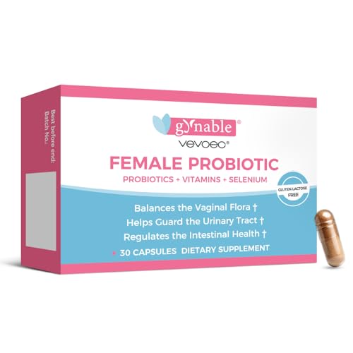 gynable vaginal probiotics for womenfemale probiotic for ph balance with lactobacillus 5 billion cfu probiotics blendselenium-vitamin d3promote healthy vaginal odor amp vaginal flora30 count